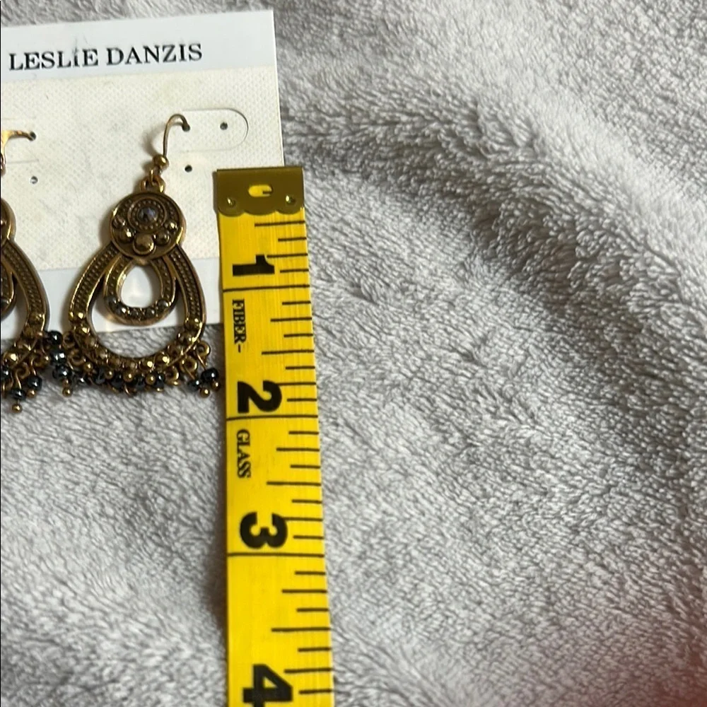 Antique Brass Filigree Dangle Earrings